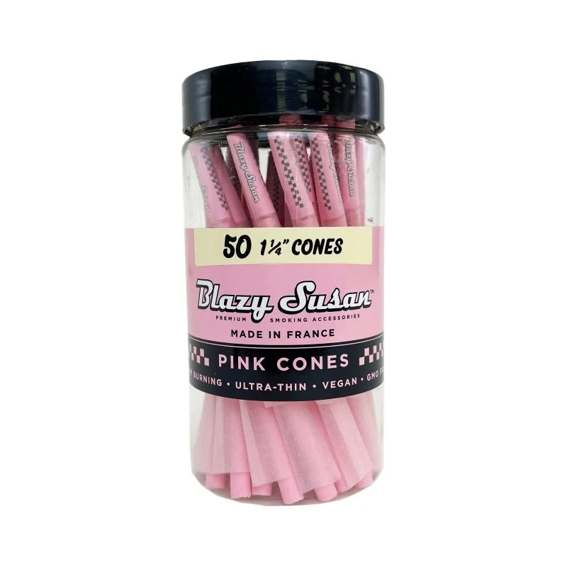Blazy Susan 1.25 (50ct) Pink Paper Cones