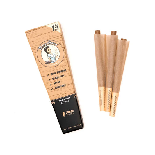 Blazy Susan 1.25 (6pk) Unbleached Paper Cones