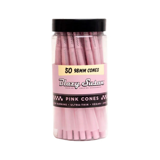 Blazy Susan 98mm (50ct) Pink Paper Cones