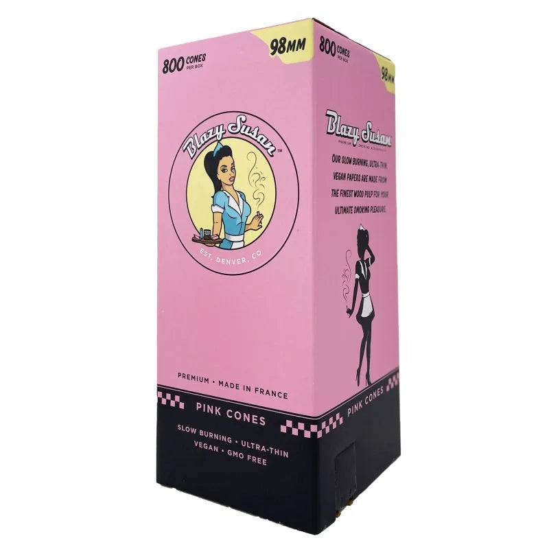 Blazy Susan 98mm (800ct) Pink Paper Cones